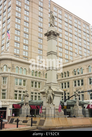 Soldaten und Matrosen-Denkmal in Penn Square Lancaster PA Stockfoto