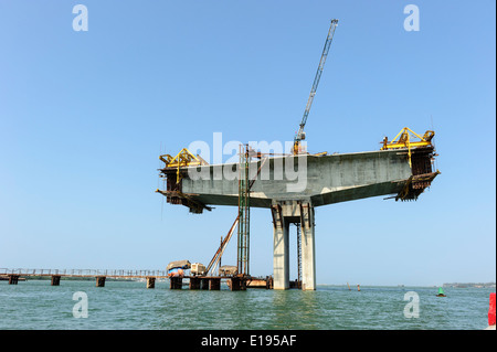 Brückenbau Stockfoto