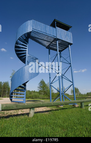 Lätti Wachturm In Soomaa National Park, Estland, Viljandi County, Mai 2014 Stockfoto