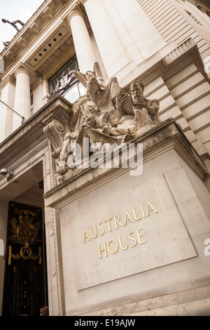 Australien-Haus Aldwych Eingang London Stockfoto