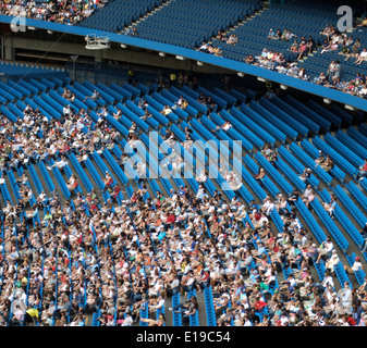 Luftaufnahme von Zuschauern Spiel in einem Stadion Stockfoto