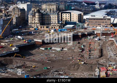 Bau des Einkaufszentrums Westfield, Bradford, 2014. Stockfoto