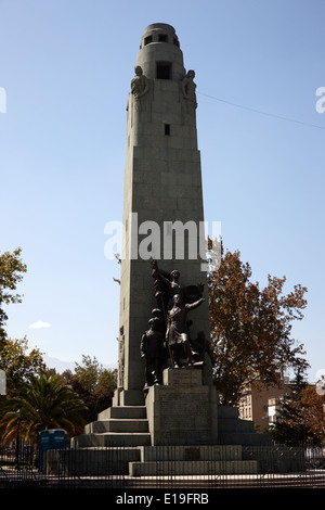 Monumento ein Los Heroes de Iquique Denkmal Santiago Chile Stockfoto