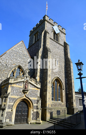 St.-Martins Kirche, High Street, Ruislip, London Borough of Hillingdon, Greater London, England, United Kingdom Stockfoto