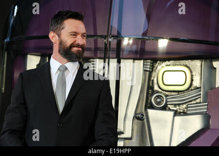 Tokio, Japan. 27. Mai 2014. Schauspieler Hugh Jackman besucht Japan Premiere seinen Film "X-Men Days Of Future Past'' in Roppongi Hills in Tokio am 27. Mai 2014 zu fördern. Bildnachweis: Junko Kimura-Matsumoto/Jana Press/ZUMAPRESS.com/Alamy Live-Nachrichten Stockfoto