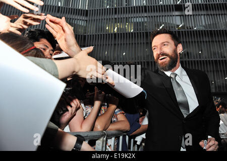 Tokio, Japan. 27. Mai 2014. Hugh Jackman, 27. Mai 2014: Tokio, Japan: Schauspieler Hugh Jackman besucht eine Japan-Premiere für "X-Men: Days of Future Past" in Tokio, Japan, am 27. Mai 2014. Bildnachweis: Aflo Co. Ltd./Alamy Live-Nachrichten Stockfoto