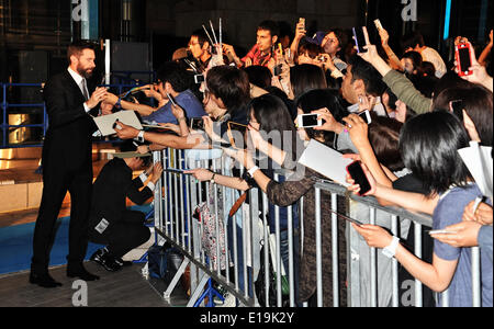 Tokio, Japan. 27. Mai 2014. Hugh Jackman, 27. Mai 2014: Tokio, Japan: Schauspieler Hugh Jackman besucht eine Japan-Premiere für "X-Men: Days of Future Past" in Tokio, Japan, am 27. Mai 2014. Bildnachweis: Aflo Co. Ltd./Alamy Live-Nachrichten Stockfoto