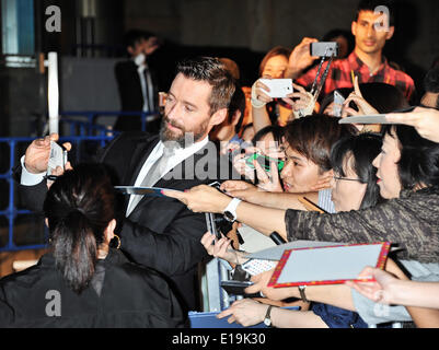 Tokio, Japan. 27. Mai 2014. Hugh Jackman, 27. Mai 2014: Tokio, Japan: Schauspieler Hugh Jackman besucht eine Japan-Premiere für "X-Men: Days of Future Past" in Tokio, Japan, am 27. Mai 2014. Bildnachweis: Aflo Co. Ltd./Alamy Live-Nachrichten Stockfoto
