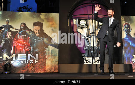 Tokio, Japan. 27. Mai 2014. Hugh Jackman, 27. Mai 2014: Tokio, Japan: Schauspieler Hugh Jackman besucht eine Japan-Premiere für "X-Men: Days of Future Past" in Tokio, Japan, am 27. Mai 2014. Bildnachweis: Aflo Co. Ltd./Alamy Live-Nachrichten Stockfoto
