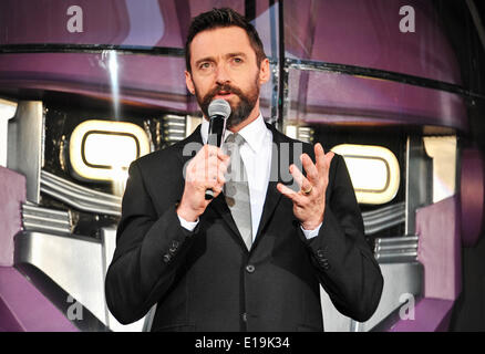 Tokio, Japan. 27. Mai 2014. Hugh Jackman, 27. Mai 2014: Tokio, Japan: Schauspieler Hugh Jackman besucht eine Japan-Premiere für "X-Men: Days of Future Past" in Tokio, Japan, am 27. Mai 2014. Bildnachweis: Aflo Co. Ltd./Alamy Live-Nachrichten Stockfoto