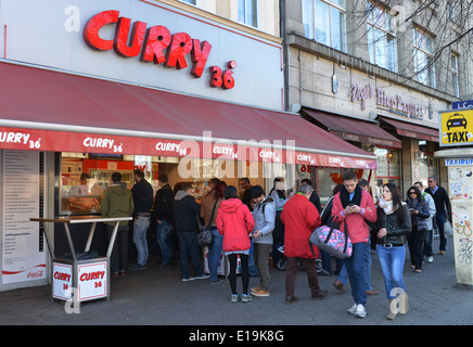 Curry 36, Mehringdamm, Kreuzberg, Berlin, Deutschland Stockfoto