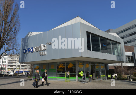 Inforadio, Theodor-Heuss-Platz, Charlottenburg, Berlin, Deutschland Stockfoto