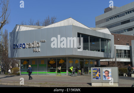 Inforadio, Theodor-Heuss-Platz, Charlottenburg, Berlin, Deutschland Stockfoto