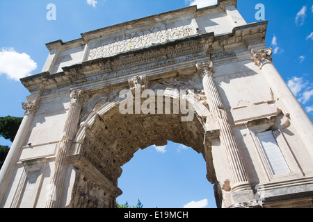 besonders an den Bogen von Titus in Rom Stockfoto