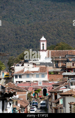 Templo Santo Domingo Kirche San Cristobal de Las Casas, Chiapas Mexiko Stockfoto