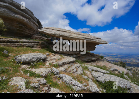 Torcal de Antequera, Provinz Malaga, Andalusien, Spanien. Stockfoto