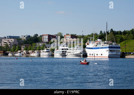 Hafen-Szene, Lappeenranta, Finnland Stockfoto