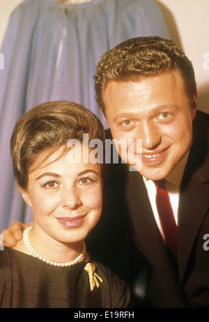 STEVE LAWRENCE und Frau Eydie Gorme über 1987 Stockfoto