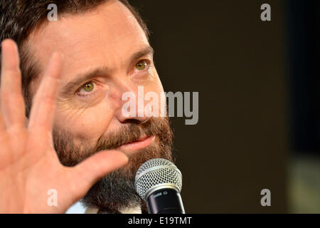 Tokio, Japan. 27. Mai 2014. Hugh Jackman besucht die Premiere von "X-Men: Days of Future Past" Roppongi Hills in Tokio am Mai 27, 2014/Bild Arena Allianz Credit: Dpa picture-Alliance/Alamy Live News Stockfoto