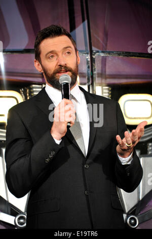 Tokio, Japan. 27. Mai 2014. Hugh Jackman besucht die Premiere von "X-Men: Days of Future Past" Roppongi Hills in Tokio am Mai 27, 2014/Bild Arena Allianz Credit: Dpa picture-Alliance/Alamy Live News Stockfoto