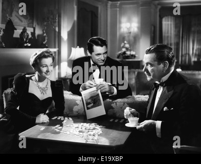 Verdacht - Cary Grant: Joan Fontaine Nigel Bruce - Regie: Alfred Hitchcock - 1941 - RKO Radio Pictures Stockfoto