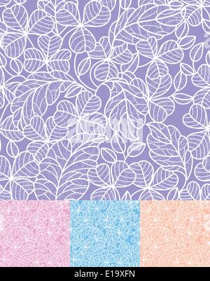 Kleeblatt Hintergrund, nahtlose Tapeten, vektor design Stock Vektor