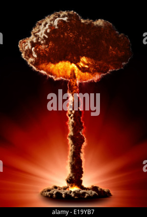 Atombombe Pilz geformte Wolke Stockfoto