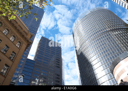 high-Rise Bürogebäude im Stadtzentrum von Sydney wie Gouverneur Macquarie Turm und keine 1 Bligh street Stockfoto