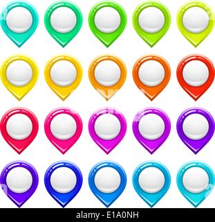 Mapping-Marker, Vektor-illustration Stock Vektor