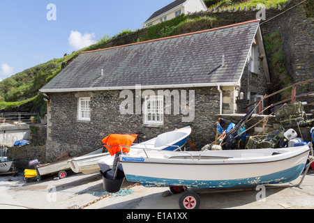 Die kleine Cornish Angeln und Reiseziel der Portloe in Cornwall Stockfoto