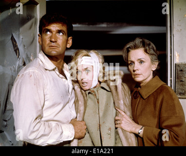 Die Vögel - Rod Taylor, Tippi Hedren Jessica Tandy - Regie: Alfred Hitchcock - Stockfoto