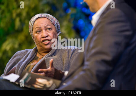 Toni Morrison ehemaligen Nobelpreis & Pulitzer-Preisträger spricht über ihr Spiel Desdemona Hay Festival 2014. © Jeff Morgan Stockfoto