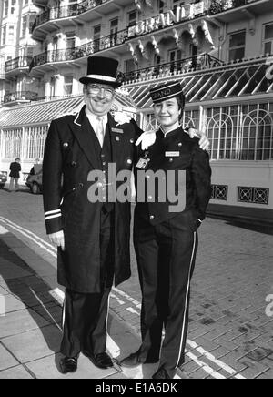 Tracy Henly war das erste Glocke Mädchen im Grand Hotel in Brighton 1988 UK Stockfoto