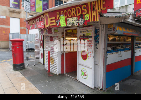 Church Street Records in Manchester Stockfoto