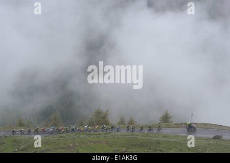 Val Martello, Italien. 27. Mai 2014. Giro d Italia, Etappe 16/Ponte di Legno - Val Martello, Movistar 2014, Gavia Credit: Action Plus Sport Bilder/Alamy Live News Stockfoto