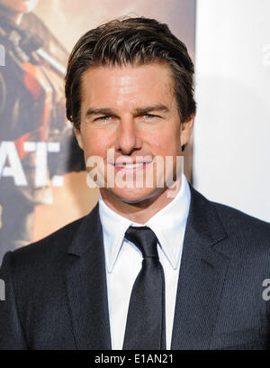 New York, New York USA. 28. Mai 2014. Tom Cruise kommt bei AMC Loew Lincoln Square für die Premiere von "Edge of Tomorrow" in New York auf 28. Mai 2014. Stockfoto