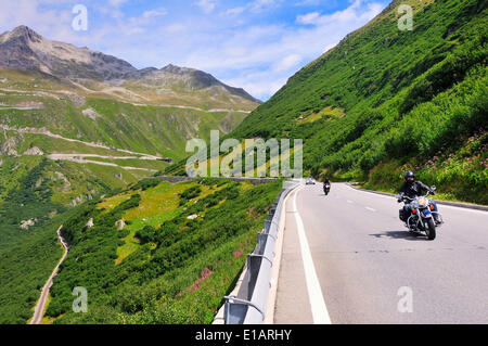 Furka-Pass, Oberwald, oberen Rhonetal, Bezirk Goms, Kanton Wallis, Schweiz Stockfoto