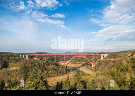 Garabit-Viadukt, Ruynes En Margeride, Auvergne, Frankreich Stockfoto