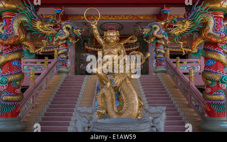 Ein chinesischer Tempel in Ang Sila, Chonburi, Thailand. Stockfoto