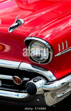 1957 Chevrolet Bel Air. Chevy. Amerikanische Oldtimer Stockfoto