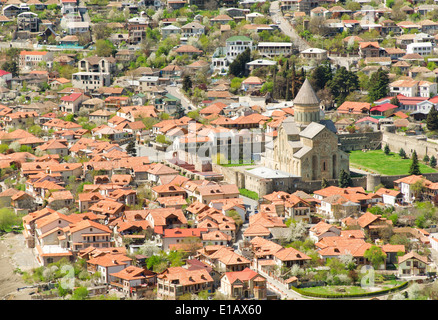 Ansicht der Swetizchoweli-Kathedrale in Mzcheta, Georgien Stockfoto