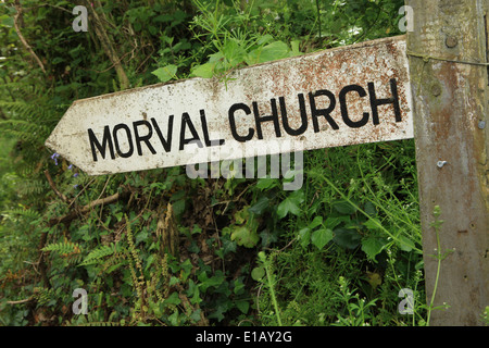 Kirche St Wenna am Morval, in der Nähe von Looe in Cornwall, Saint Wenna war ein kornischen Heiliger, Stockfoto