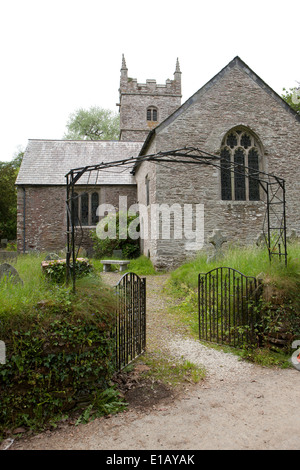 Kirche St Wenna am Morval, in der Nähe von Looe in Cornwall, Saint Wenna war ein kornischen Heiliger, Stockfoto