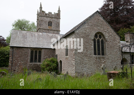 Kirche St Wenna am Morval, in der Nähe von Looe in Cornwall, Saint Wenna war ein kornischen Heiliger, Stockfoto