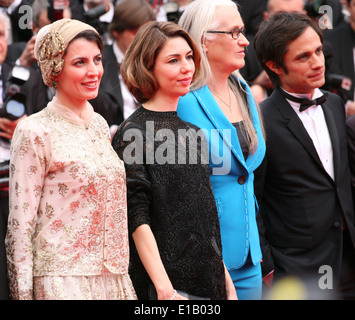 Leila Hatami, Sofia Coppola, Jane Campion und Gael Garcia Bernal in der Grace Kelly-Gala screening und Eröffnungsfeier Stockfoto
