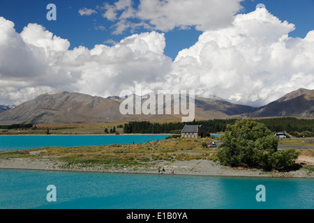 Kirche des guten Hirten, Lake Tekapo, Canterbury Region, Südinsel, Neuseeland, Südpazifik Stockfoto