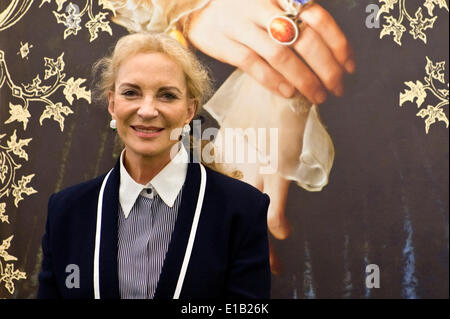 HRH Prinzessin Michael von Kent sprechen über ihren Roman "Die Königin der vier Königreiche" Hay Festival 2014. © Jeff Morgan Stockfoto