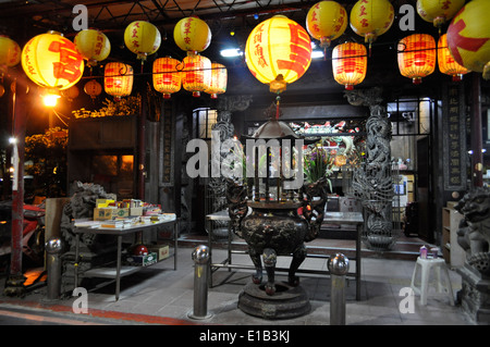 Kleinen Taoismus Tempel, Taipeh, Taiwan Stockfoto