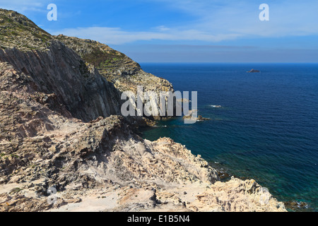 Klippe in San Pietro Insel Carloforte, Sardinien, Italien Stockfoto