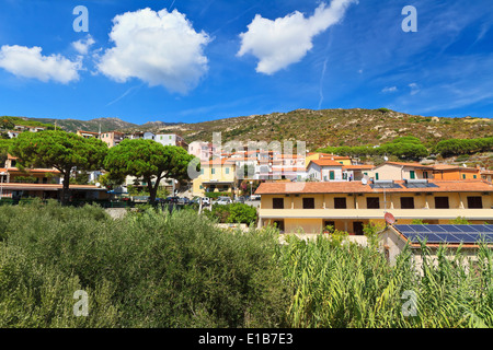 Seccheto Dorf in Elba Insel, Toskana, Italien Stockfoto